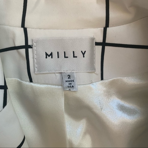 White blazer with black square lines - Picture 8 of 10